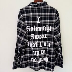 Cakeworthy x Harry Potter Marauder’s Map Flannel Size 2XL